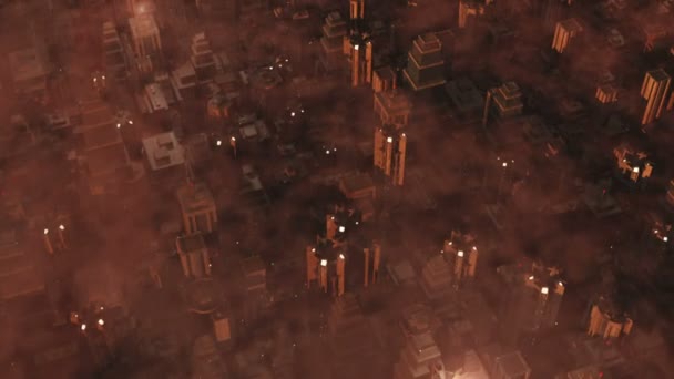 Widok na miasto Armagedon - Materiał filmowy, wideo