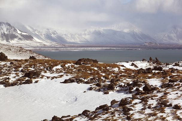 beeindruckende Vulkanlandschaft auf der Halbinsel snaefellsnes - Foto, Bild