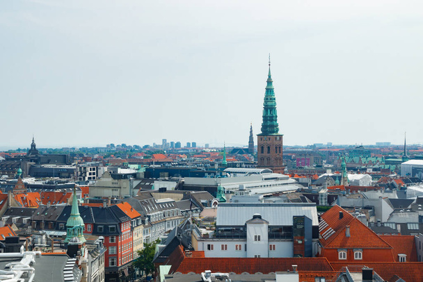 Bovenaanzicht van Kopenhagen, Denemarken - Foto, afbeelding