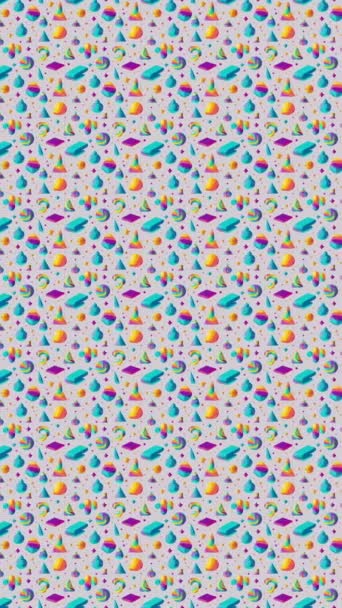 Fondo colorido moderno con patrón hexagonal - Metraje, vídeo