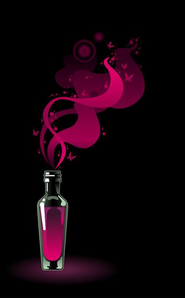 Flask of magic potion - Vector, Image