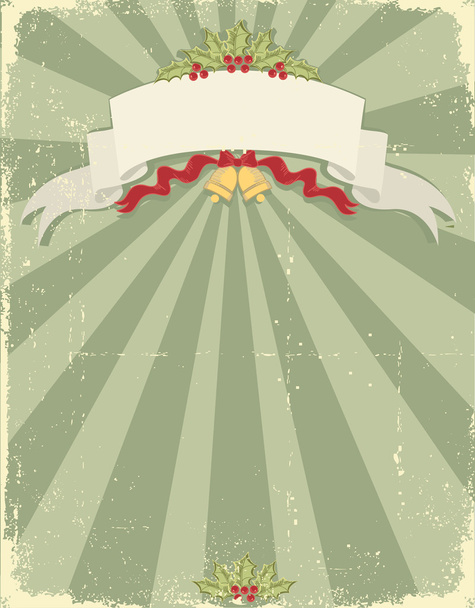 Vintage christmas background for design - Vector, Imagen
