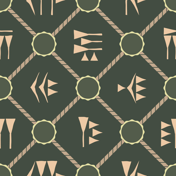 Seamless background with cuneiform - Vector, Image