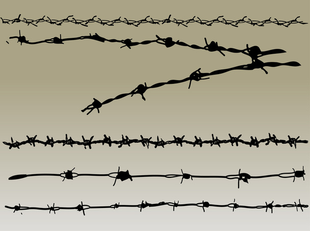 Barbed Wire elements 2 - Vector, Image
