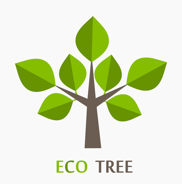 Eco tree icon - Wektor, obraz