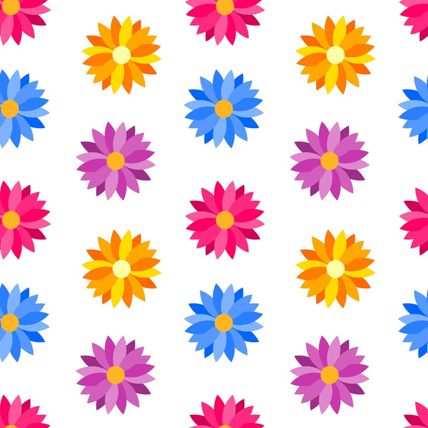 花のシームレスなテクスチャ - ベクター画像