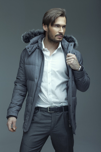 Handsome man in jacket - Fotó, kép