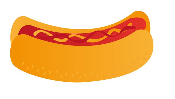 Hotdog-Schild - Vektor, Bild