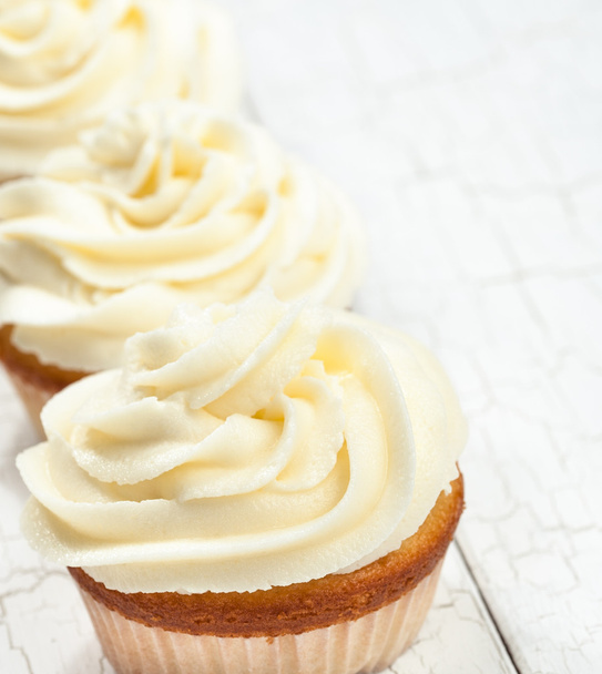 Gourmet Vanilla Cupcake - Foto, imagen
