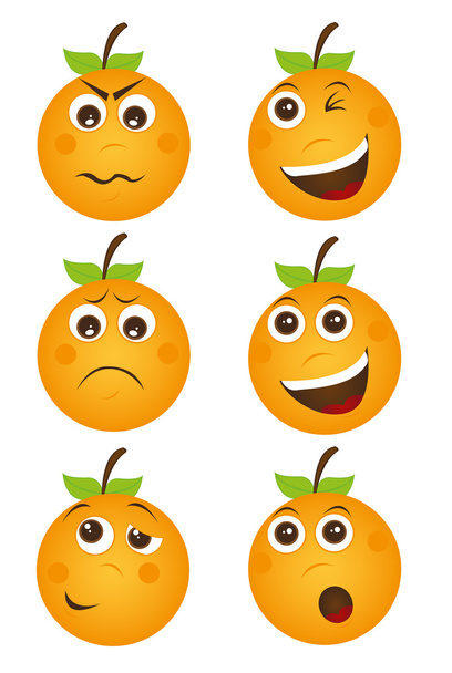 dibujos animados naranja
 - Vector, imagen