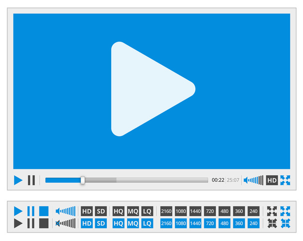 Video player - Vector, Image