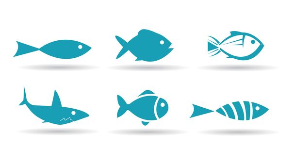 ryby ikony  - Vektor, obrázek