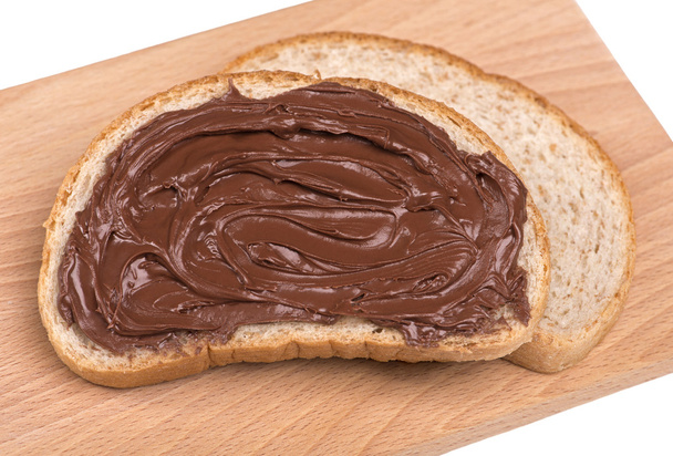 chléb a čokoláda smetana - Fotografie, Obrázek