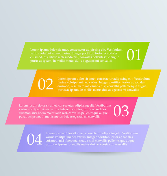 Modern infographics colorful design template - Vetor, Imagem