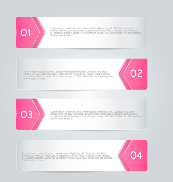 Infographics template design for website banners - ベクター画像