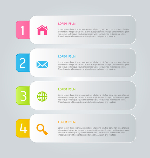 Infographics template for business - ベクター画像