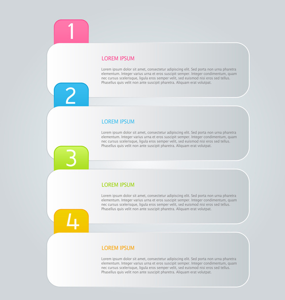 Infographics template for business - Wektor, obraz