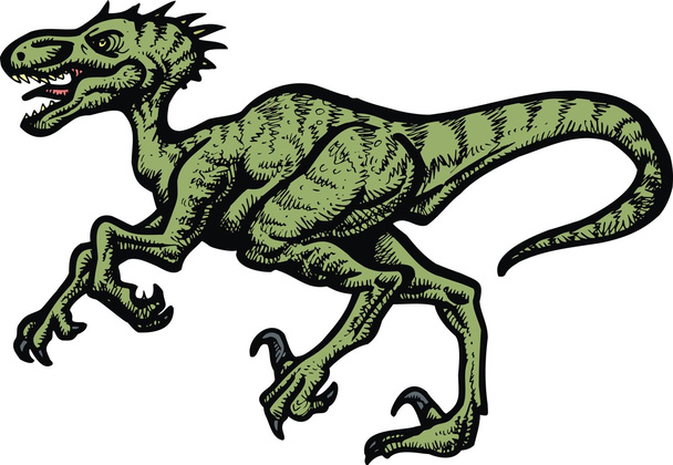 Velociraptor dinosaurus
 - Vektori, kuva