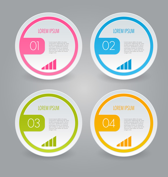 Infographics template for business - Vektor, obrázek