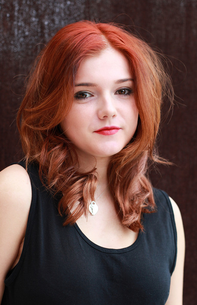 Pretty red headed girl - Fotoğraf, Görsel