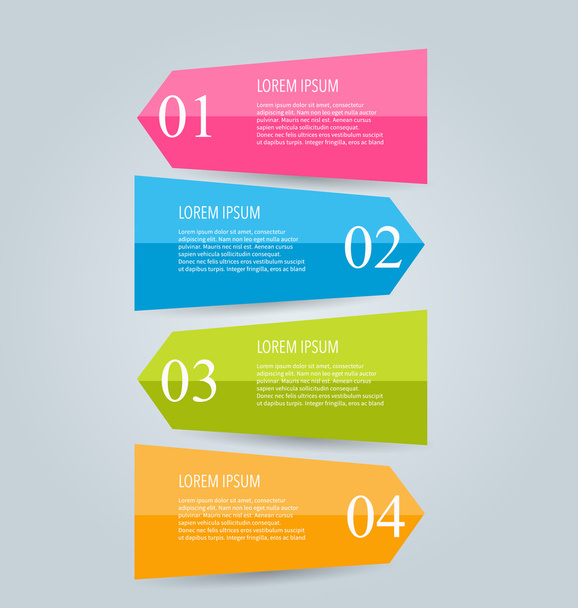 Infographics template for business - Vektor, Bild