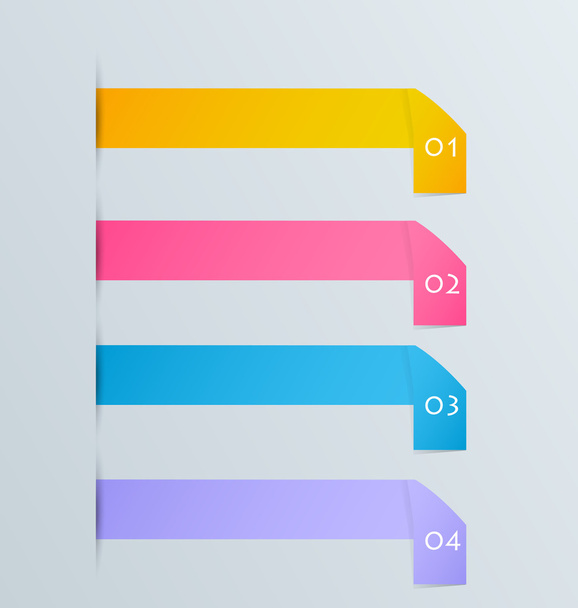 Modern infographics colorful design template - Wektor, obraz