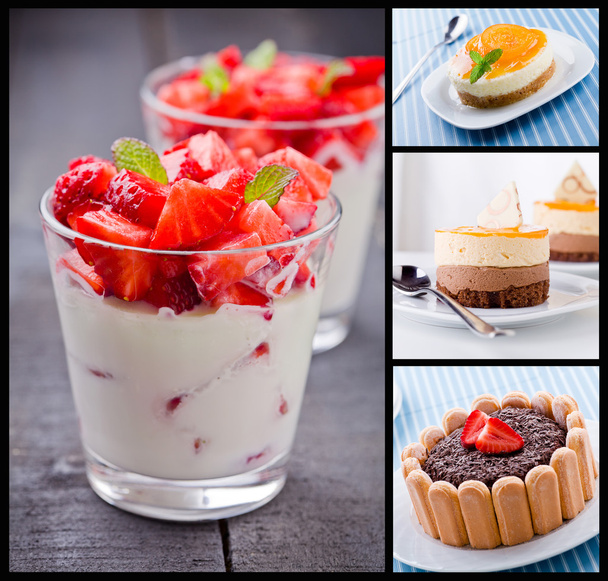 Dessert-Collage - Foto, Bild
