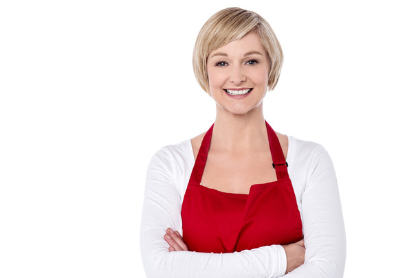 Chef woman with arms crossed - Φωτογραφία, εικόνα