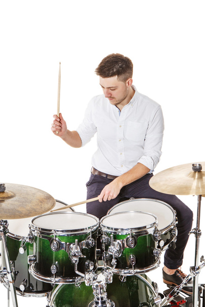Male player on drums - Photo, Image