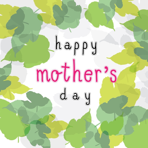 happy mother day square card - Vector, Image