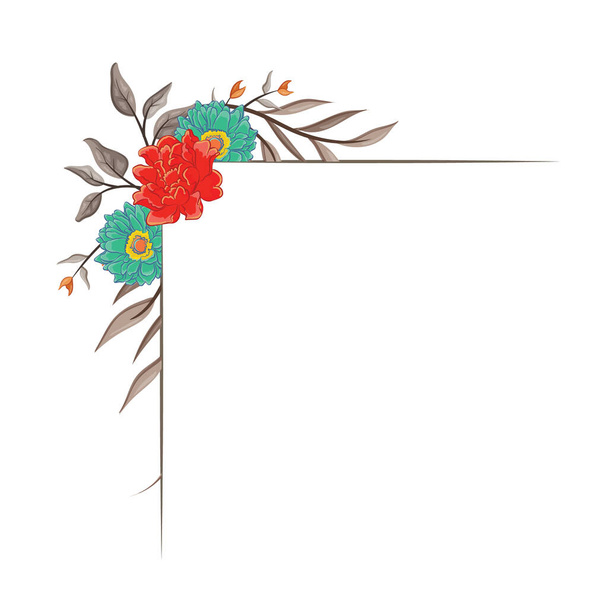 Decoratieve Floral Foliage Ornament voor bruiloft Uitnodigingen beschikt over ingewikkelde en delicaat ontworpen bloemmotieven en gebladerte, het creëren van een elegante en romantische touch. Deze decoratieve elementen zijn gemaakt om de esthetiek van bruiloft invi - Foto, afbeelding