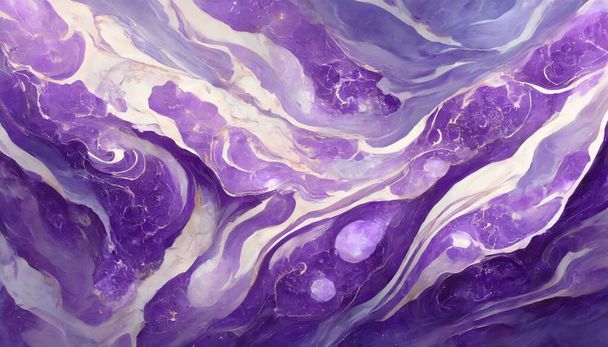 Mystische Lavendel-Eleganz: Marmortraum" - Vektor, Bild