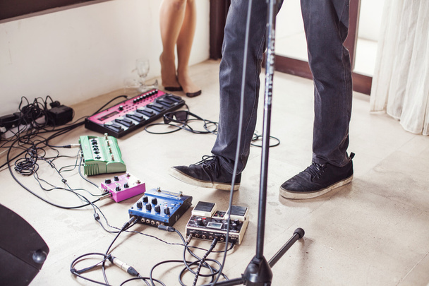 Equipment in  musical studio - Fotó, kép