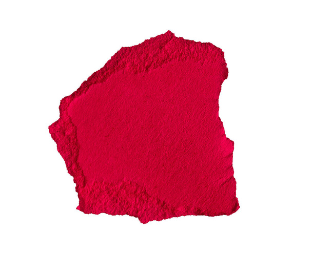 papel rojo sobre un fondo blanco aislado - Foto, Imagen