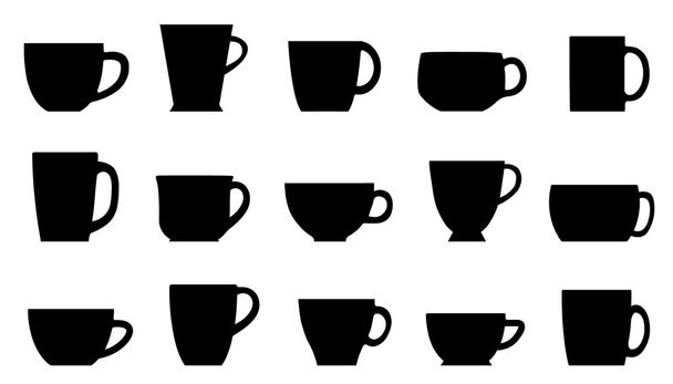 tasses silhouettes
 - Vecteur, image