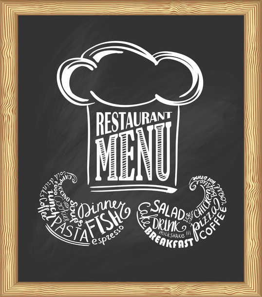 Cook's design for your restaurant - Vector, afbeelding