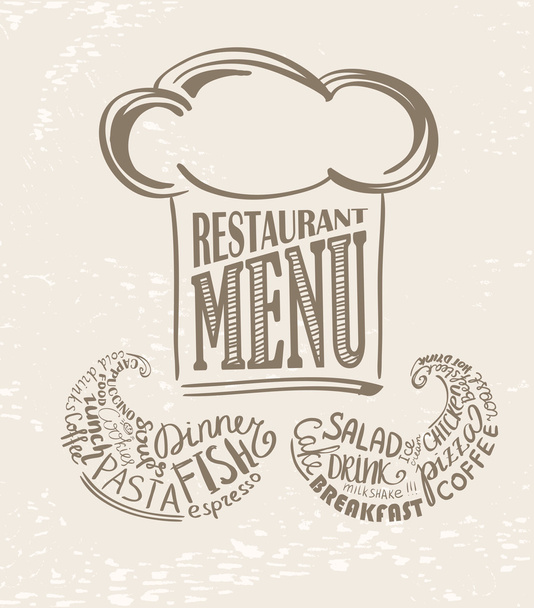 Cook's design for your restaurant - Vektor, obrázek