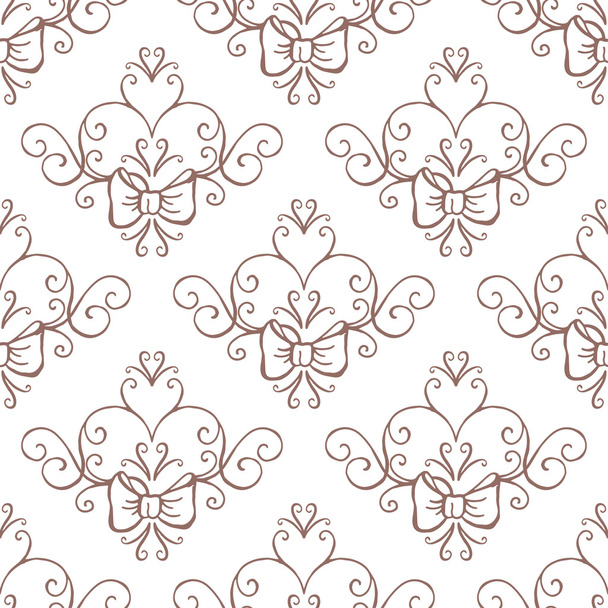 Wedding collection. Seamless background - Vector, afbeelding