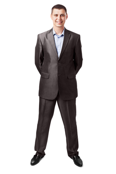 Young smiling businessman isolated on white background - Foto, Imagem
