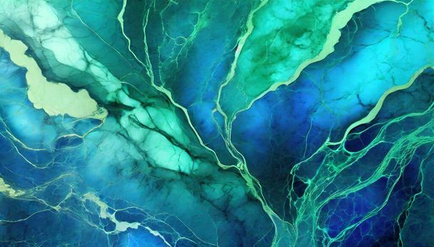 Глубина океана: мистические мраморные вены - Вектор,изображение
