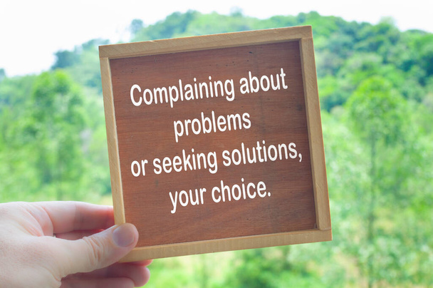 Választási koncepció a panaszkodásról és a problémákról. A saját választás elve. - Fotó, kép
