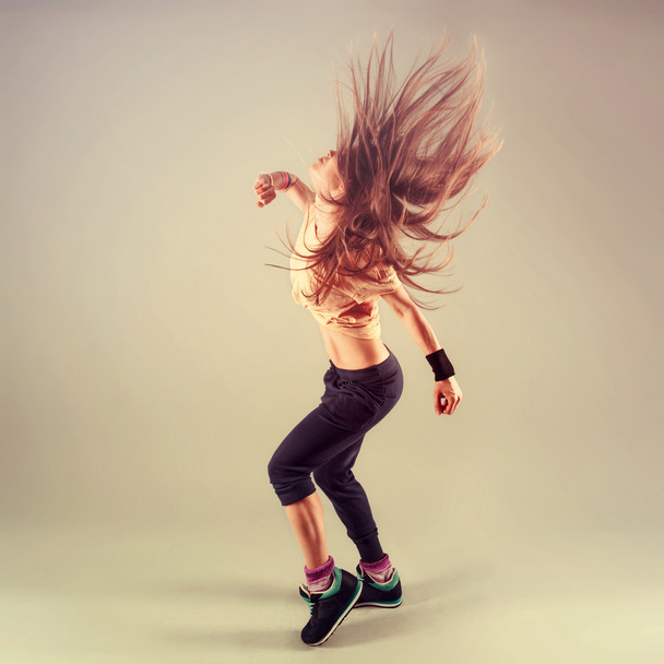 Zumba aerobics dancer - Photo, image