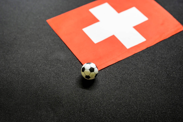 Швейцарія Футбол з національними прапорами - Фото, зображення