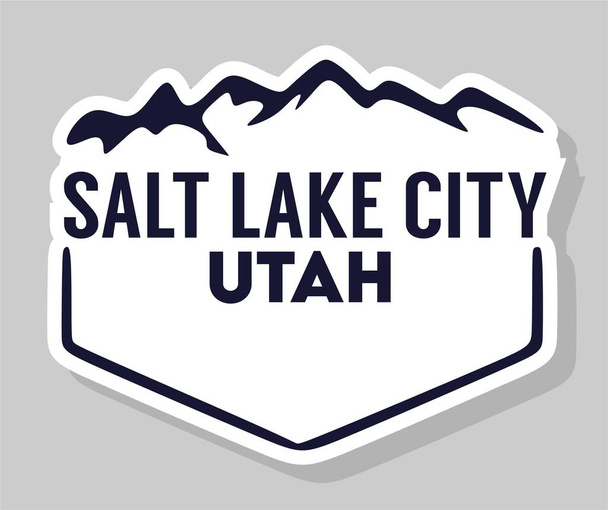 Salt Lake City Utah Stati Uniti - Vettoriali, immagini