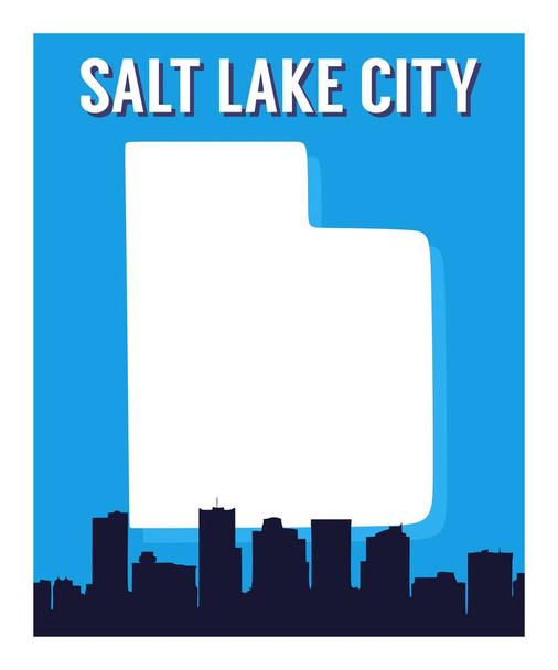 Salt Lake City Utah Stati Uniti - Vettoriali, immagini