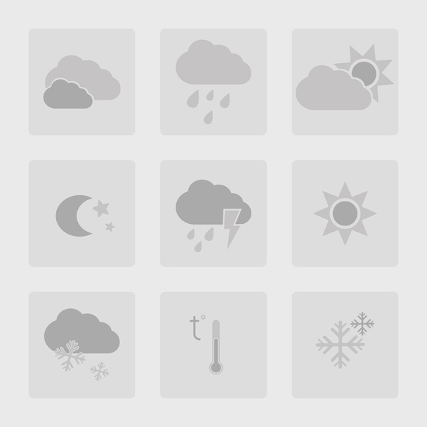 Безшовний візерунок з іконками погоди
 - Вектор, зображення