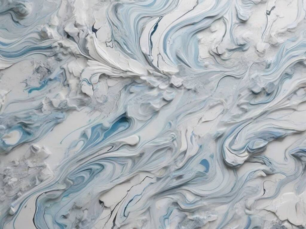 Cooler Blues in Marmor: Arctic Chill - Vektor, Bild