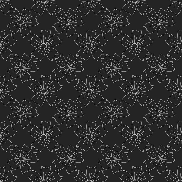 Ανοιξιάτικο μοτίβο λουλουδιών. Απρόσκοπτη μοτίβο με λουλούδια - Φωτογραφία, εικόνα
