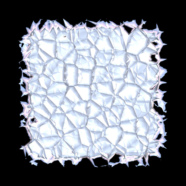 Ice block generated texture - Photo, Image