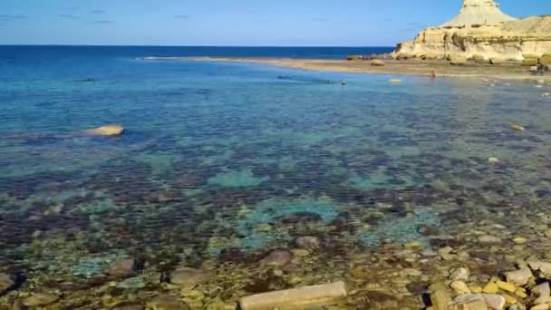 Qbajjar, Marsalforn, Gozo, Malta, Akdeniz, Europe yakınındaki, tuz tava - Video, Çekim